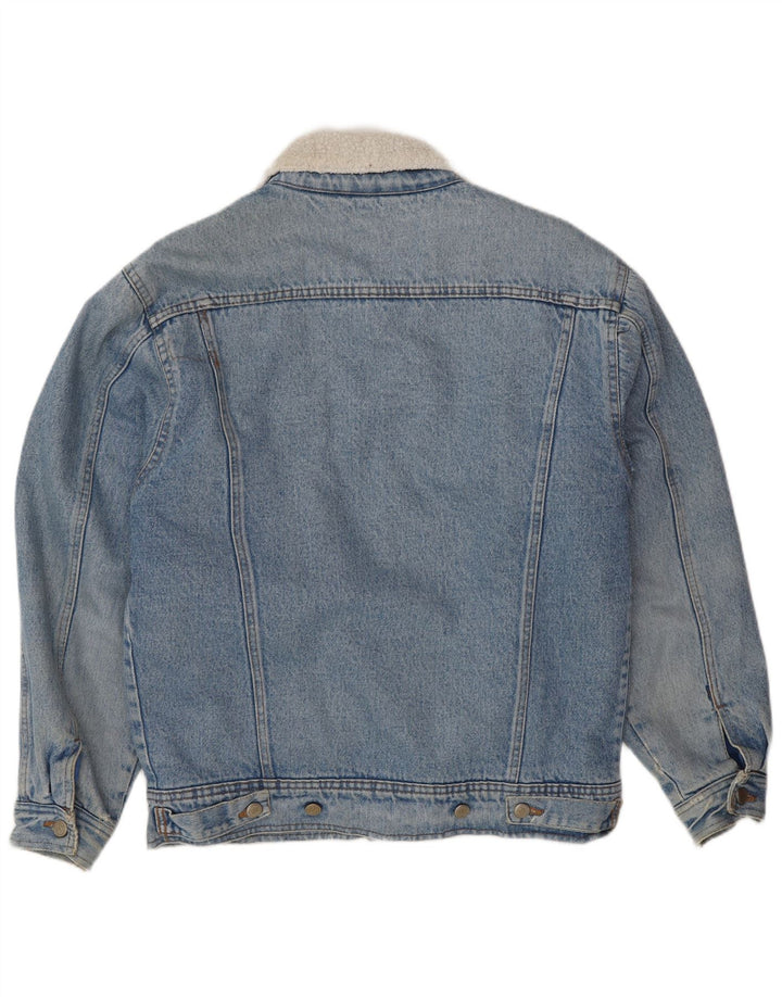 Jaqueta jeans masculina POP 84 Sherpa Reino Unido 38 azul médio