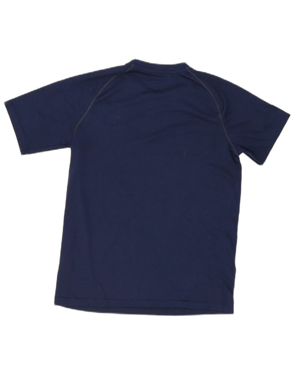 Camiseta Adidas Boys Climalite Graphic Top 15-16 Anos XL Azul Marinho