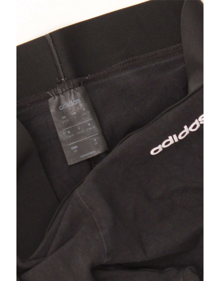 Leggings Adidas Femininas UK 8/10 Pequenas Pretas