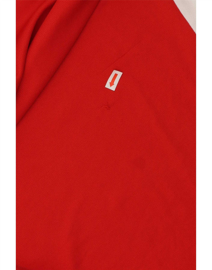 Camisa pólo gráfica masculina Lotto XL vermelho colorblock poliéster