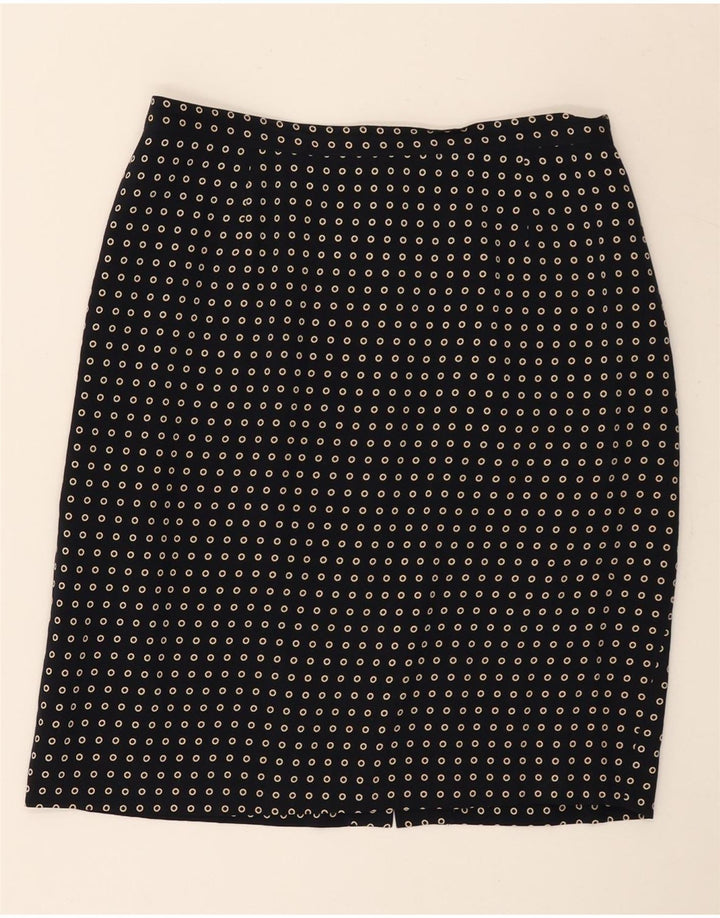 Conjunto de saia feminina SUPERIOR de 2 peças IT 44 médio W30 azul marinho manchado