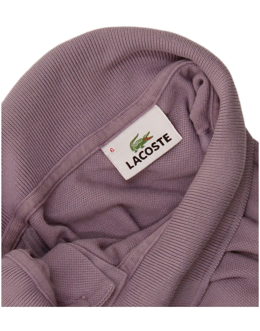 Camisa polo masculina Lacoste tamanho 6 XL roxo