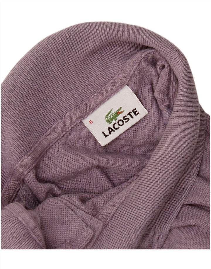Camisa polo masculina Lacoste tamanho 6 XL roxo