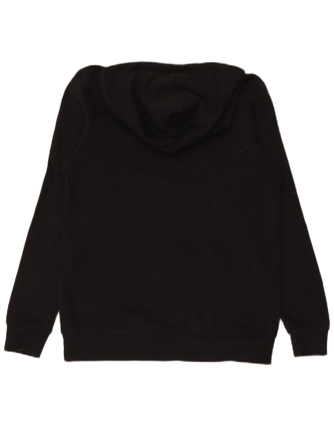 JACK & JONES Meninos moletom com capuz gráfico 15-16 anos algodão preto