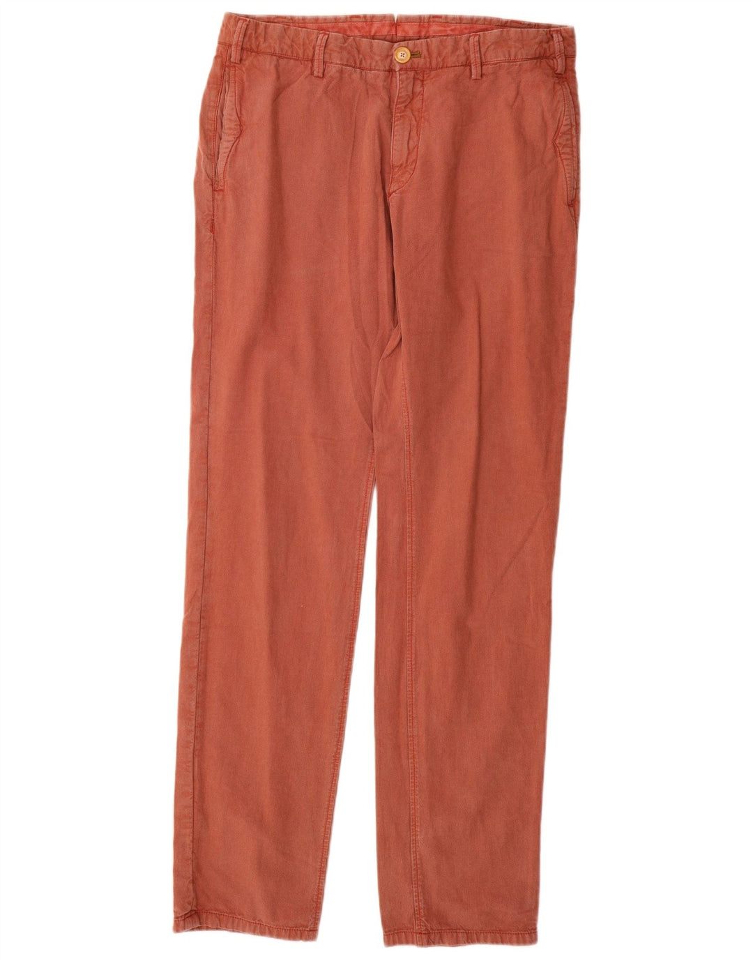 MASSIMO DUTTI Masculino Casual Fit Calça Chino UE 42 Grande W32 L32 Vermelho