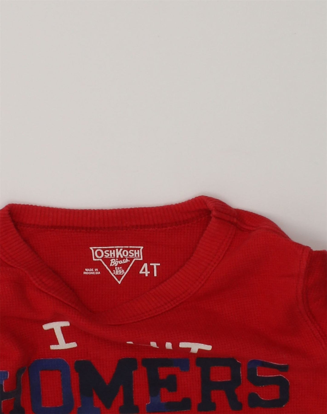 OSH KOSH Boys Graphic Top Long Sleeve 3-4 Years Red | Vintage Osh Kosh | Thrift | Second-Hand Osh Kosh | Used Clothing | Messina Hembry 