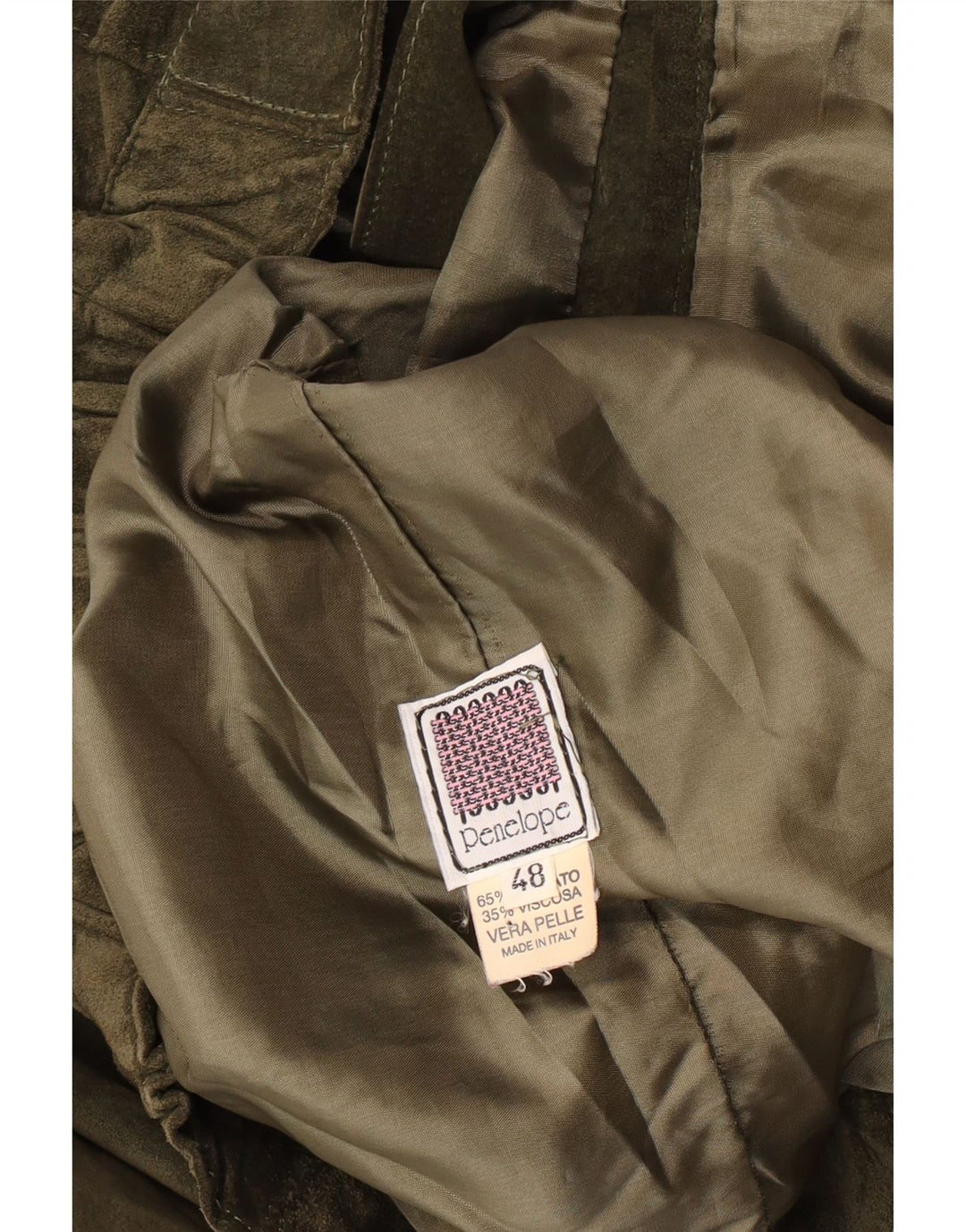 Jaqueta feminina de camurça Penelope IT 48 XL couro cáqui