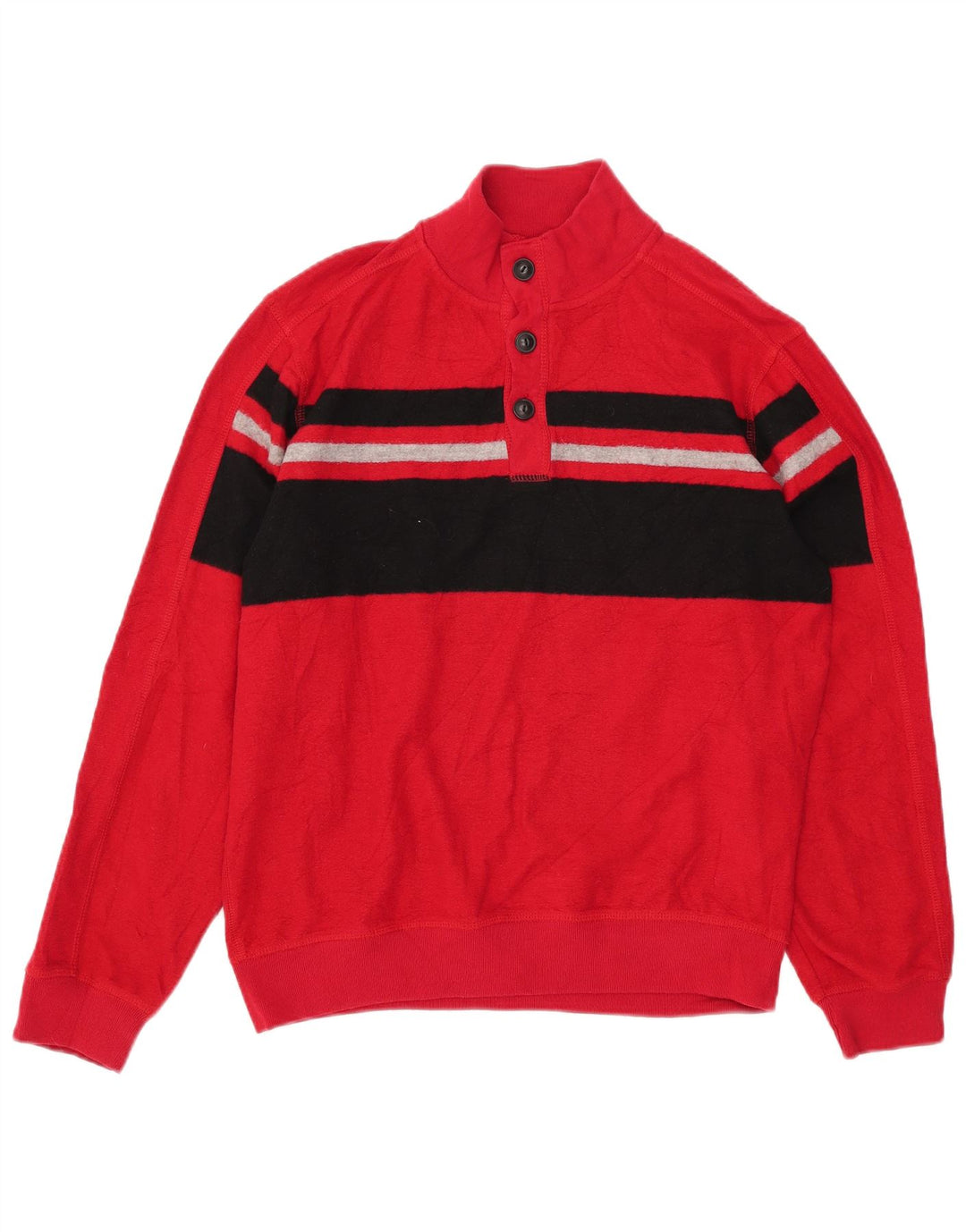 Suéter CHAPS para meninos com gola e botão 15-16 anos XL vermelho colorblock