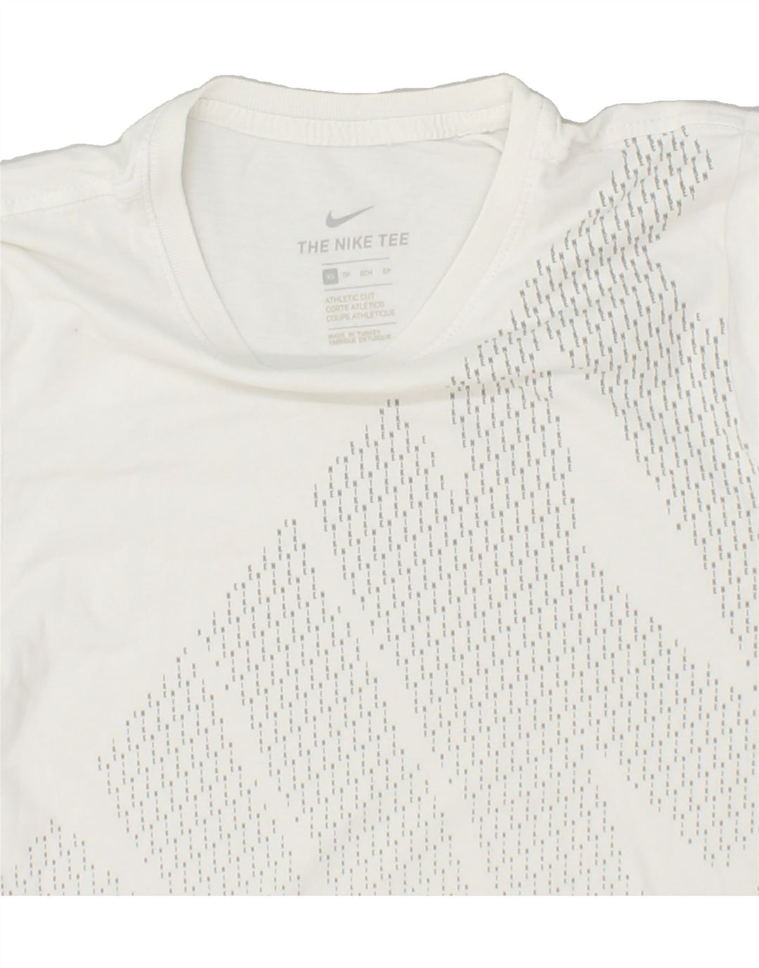 NIKE Mens Athletic Cut Graphic T-Shirt Top XS White Cotton Vintage Nike and Second-Hand Nike from Messina Hembry 