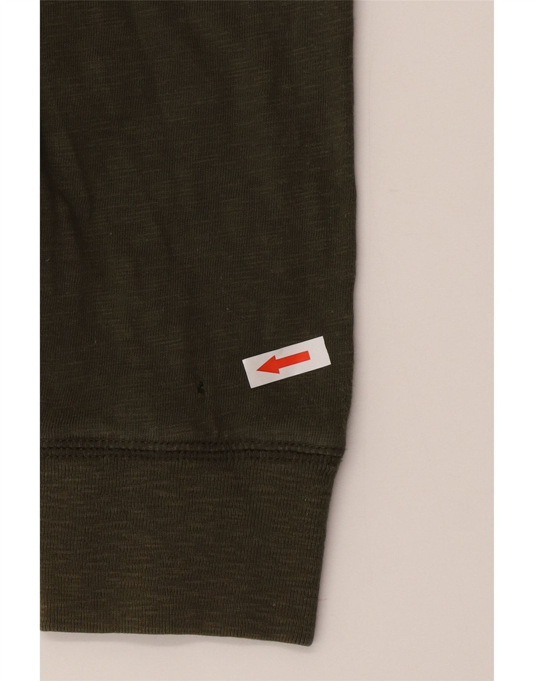 Timberland Mens Top Manga Longa Pequeno Algodão Verde