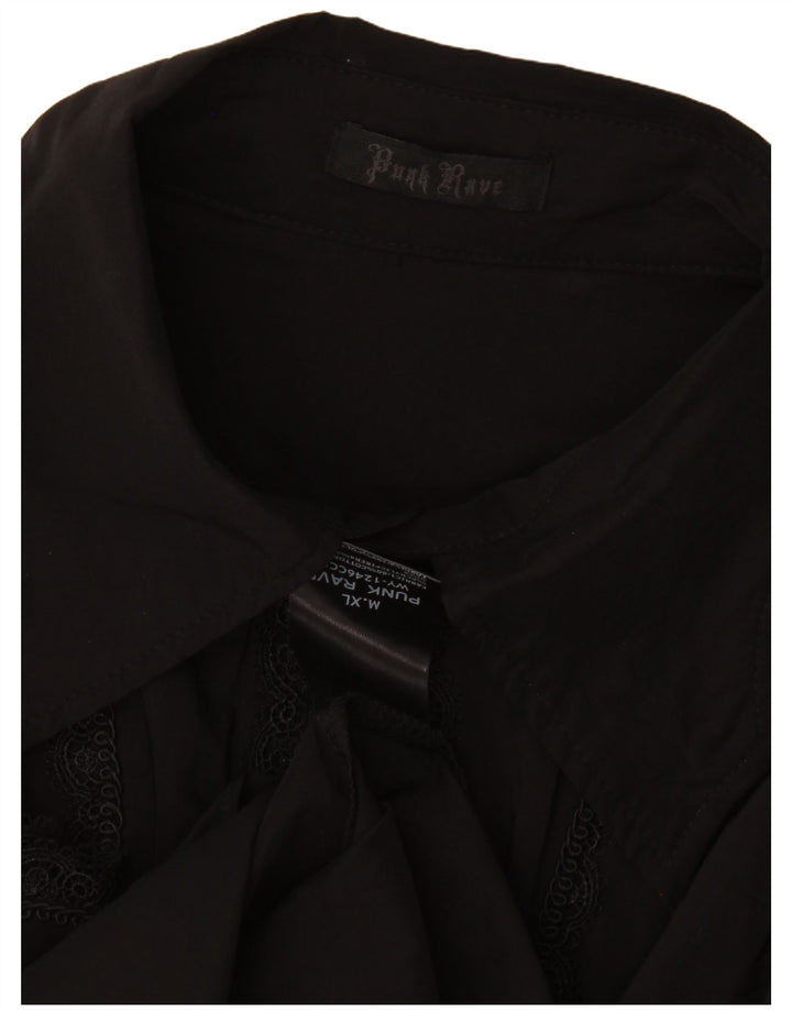 Camisa masculina Punk Rave XL poliéster preto