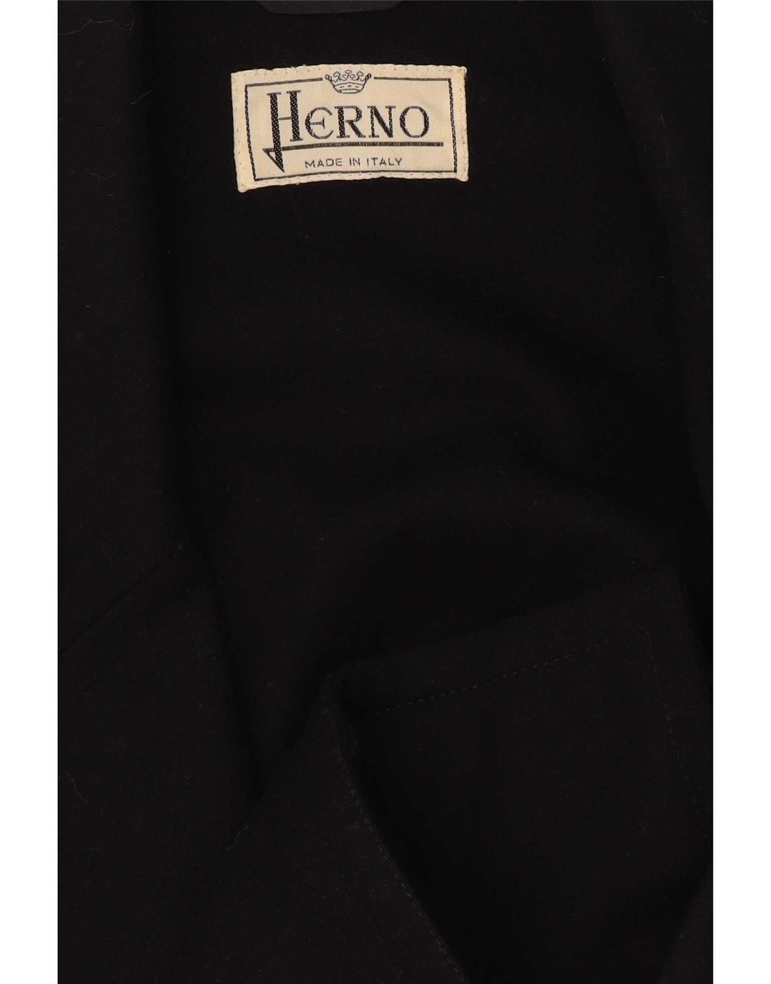 Jaqueta blazer feminina Herno com 2 botões IT 44 lã azul marinho médio