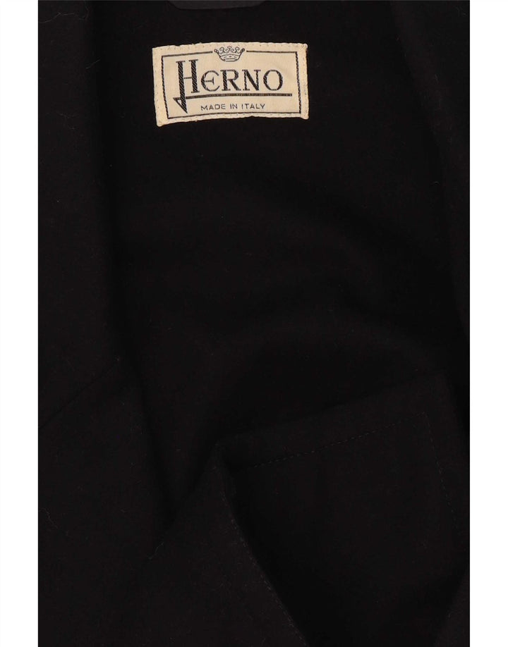 Jaqueta blazer feminina Herno com 2 botões IT 44 lã azul marinho médio