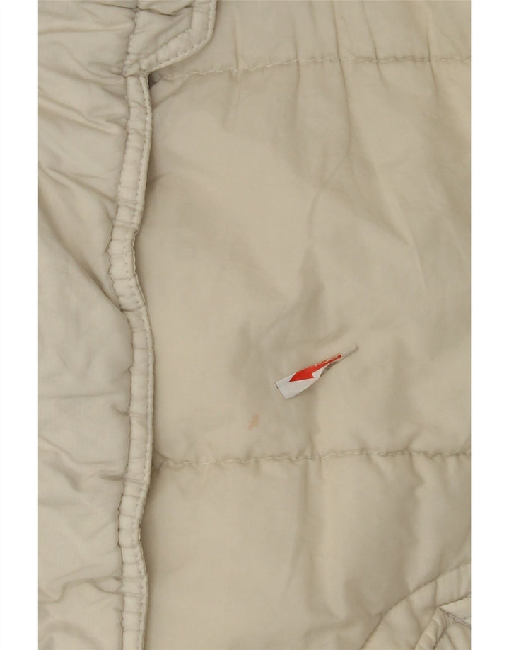 Jaqueta acolchoada com capuz para mulheres Gas IT 44 Medium Off White Polyamide