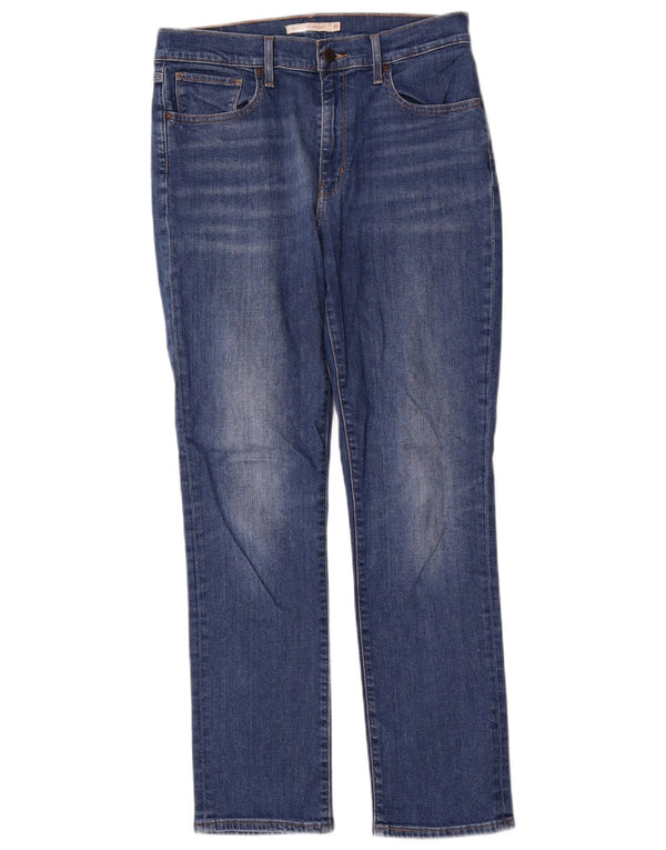 Calça jeans feminina Levi's 724 High Rise Straight W31 L30 azul algodão