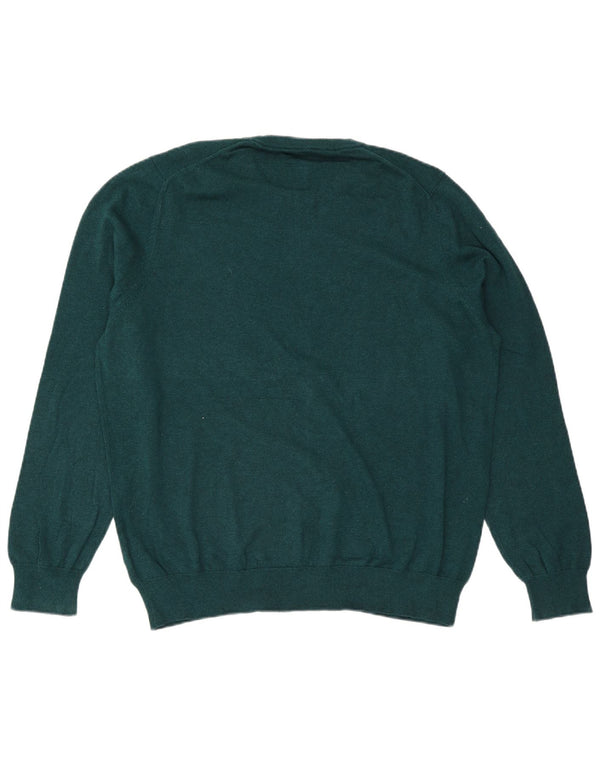 Suéter masculino Marks & Spencer com gola redonda 2XL algodão verde