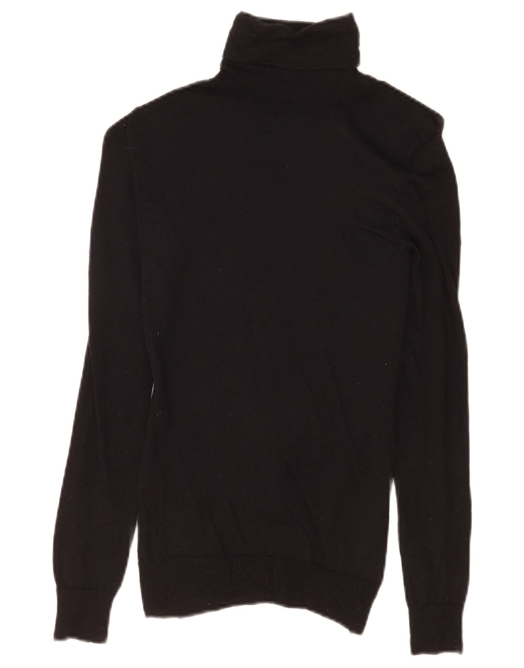 Suéter feminino Massimo Dutti com gola redonda Reino Unido 8 pequeno preto