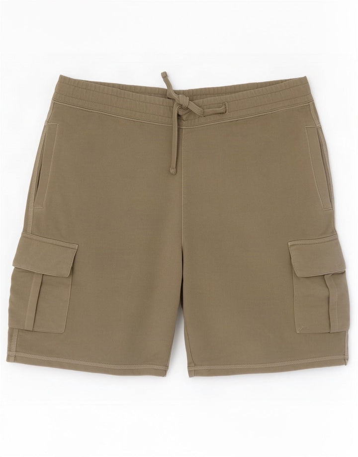 Superdry Mens Cargo Sport Shorts Médio Algodão Cáqui