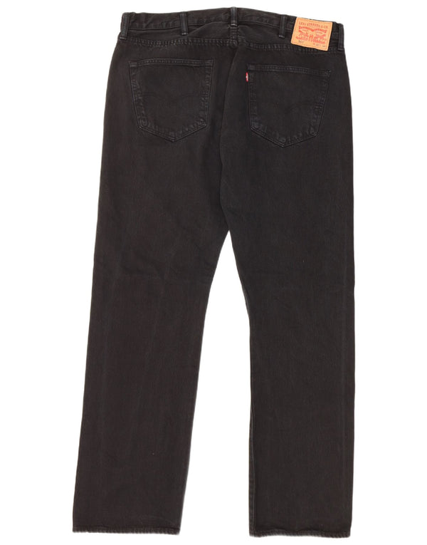Jeans Levis 501 Straight Masculino W38 L34 Algodão Preto