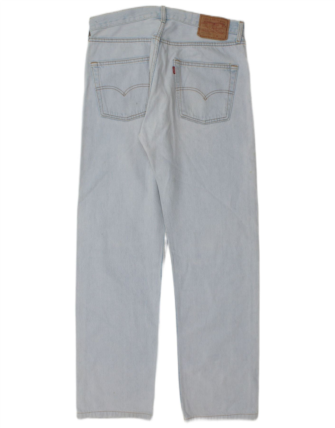 Levi's Masculino 501 Straight Jeans W33 L30 Azul Algodão