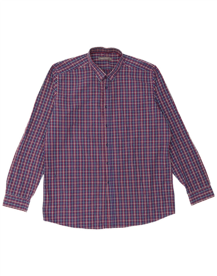 Camisa masculina Angelo Litrico XL azul xadrez algodão