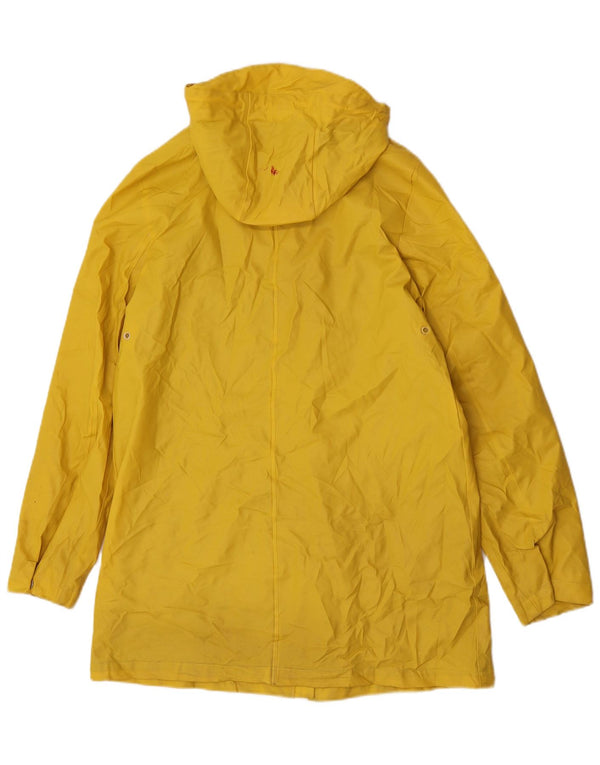 Capa de chuva feminina com capuz Marks & Spencer UK 10 pequena poliuretano amarelo