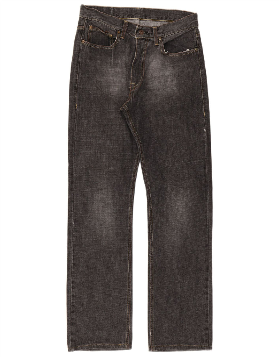 Casucci Mens Straight Jeans IT 46 Pequeno W32 L31 Algodão Preto