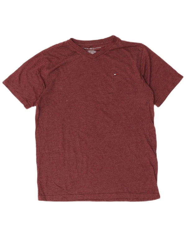 Camiseta Tommy Hilfiger Meninos 15-16 Anos Grande Algodão Borgonha