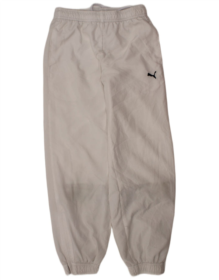 Calça de treino PUMA Boys Joggers 9-10 anos poliéster branco
