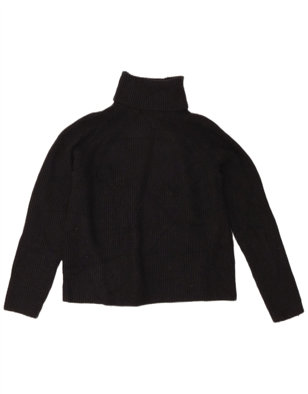Suéter feminino Marks & Spencer com gola redonda e viscose preta pequena Reino Unido 10