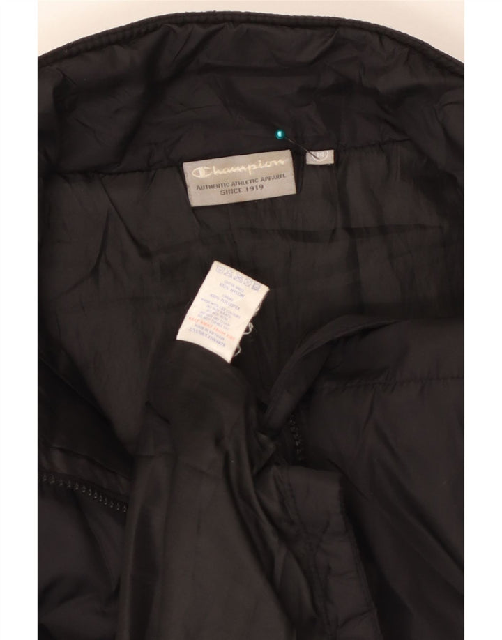 Colete acolchoado feminino Champion UK 14 grande nylon preto