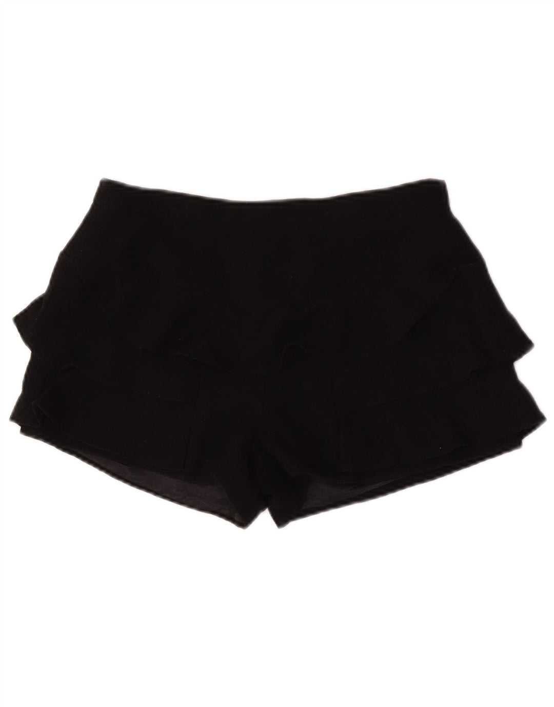 Shorts feminino Zara médio W28 poliéster preto