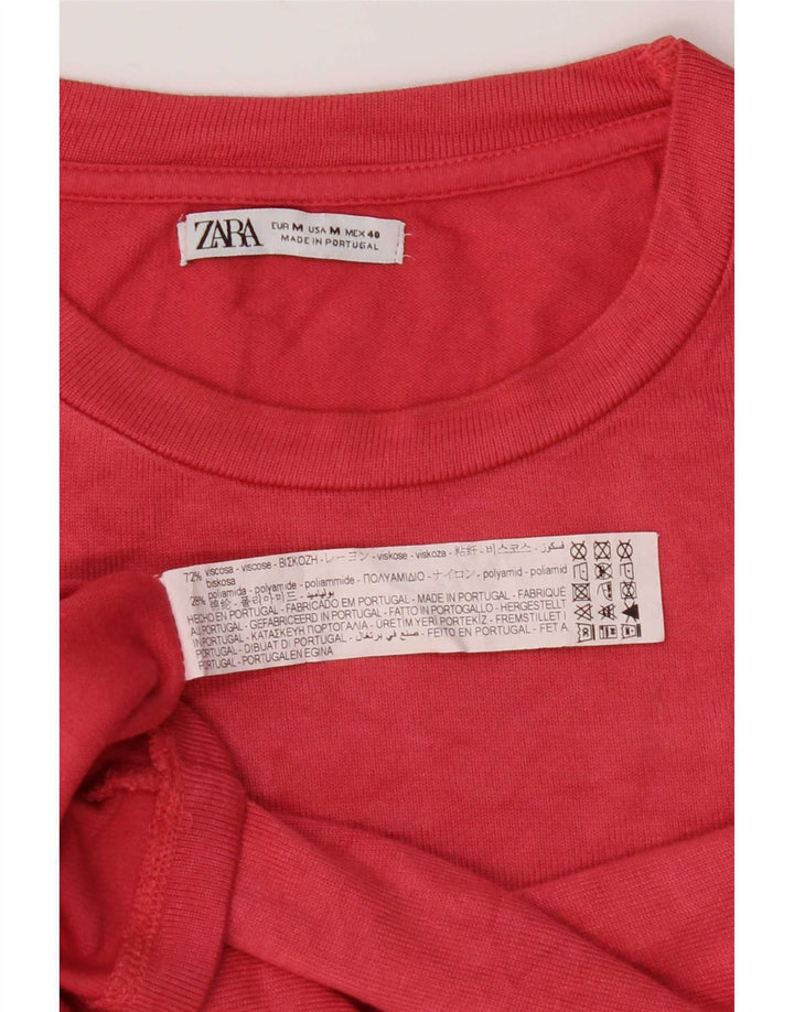 Zara feminino médio viscose vermelha