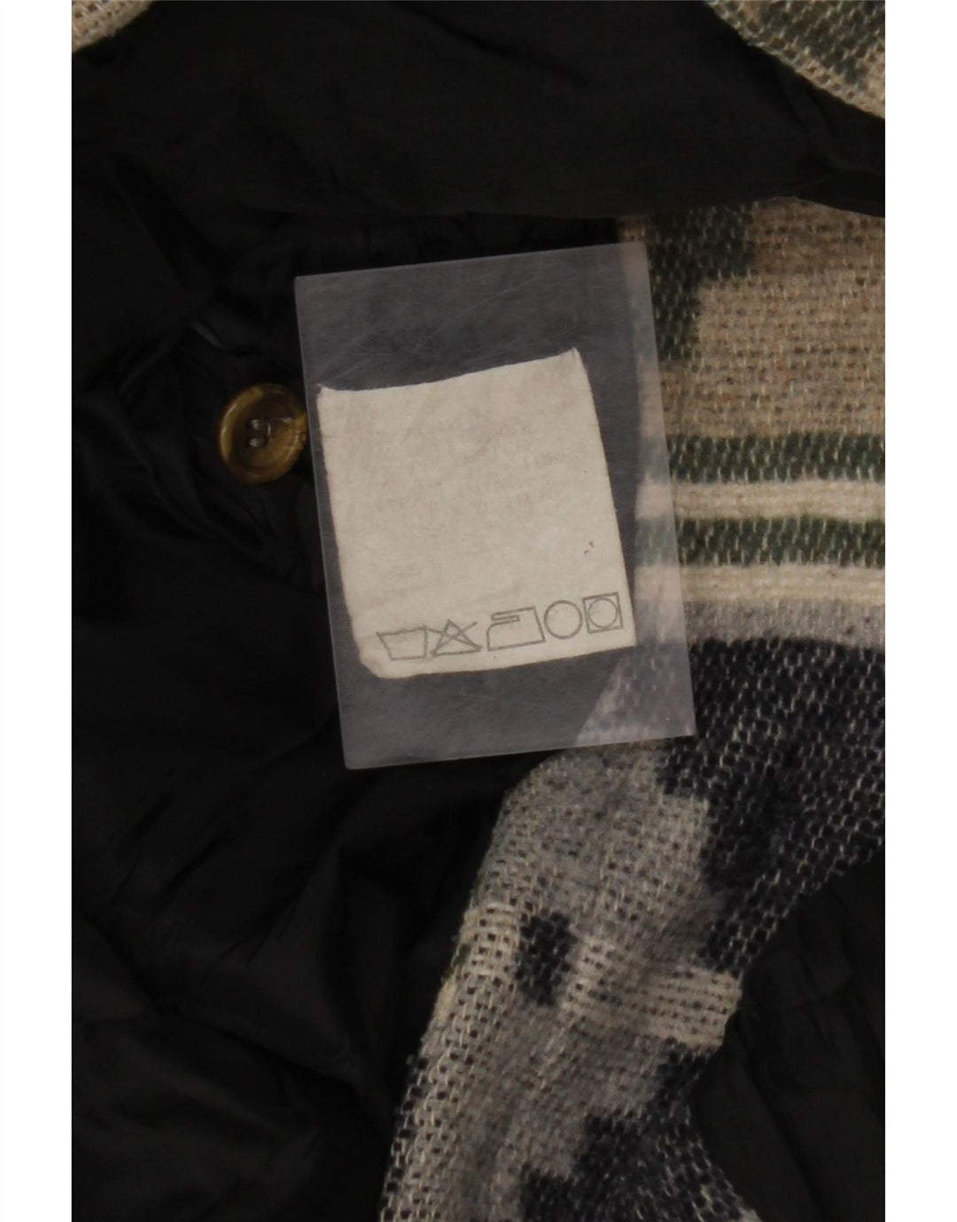 Jaqueta blazer masculina VINTAGE com 4 botões Reino Unido 38 médio bege Fair Isle