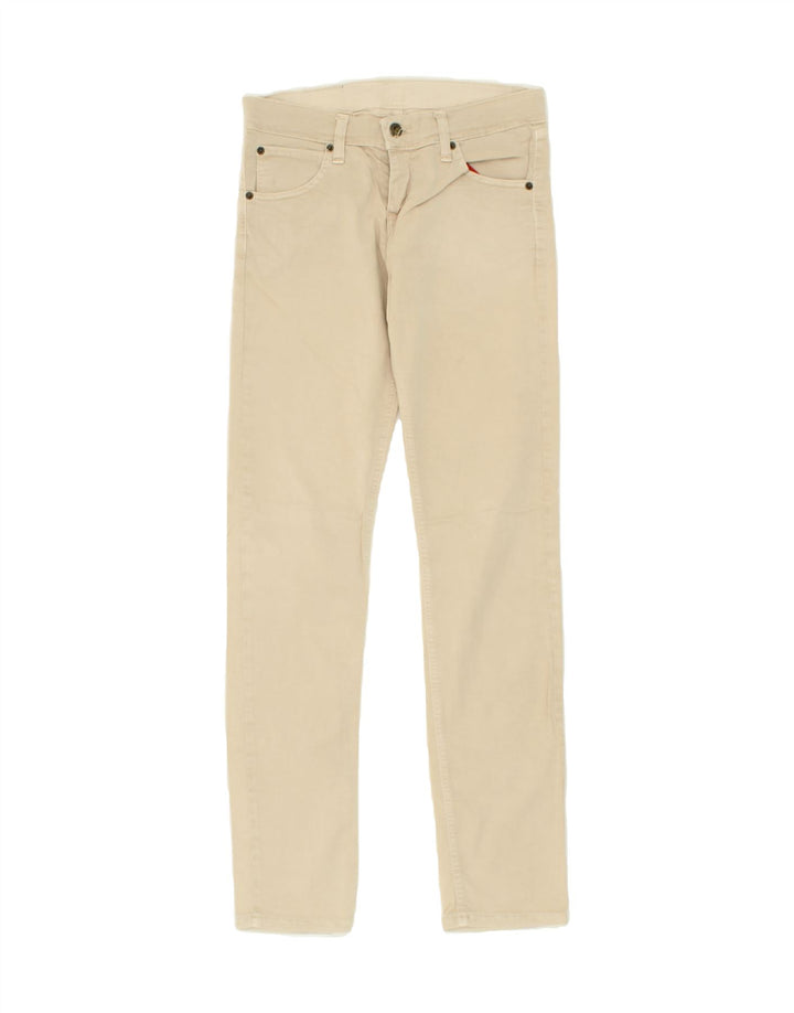 CHEAP MONDAY Womens Slim Casual Trousers W28 L31 Beige Cotton Vintage Cheap Monday and Second-Hand Cheap Monday from Messina Hembry 