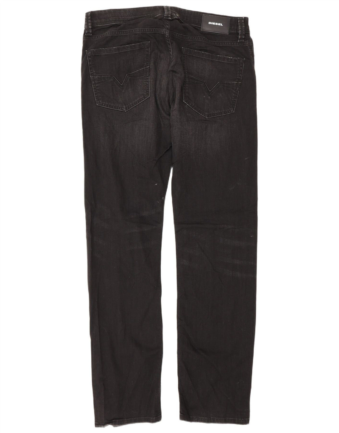 Jeans retos masculinos Diesel W34 L32 algodão preto
