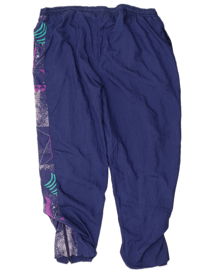 ORSO POETA Fato de treino masculino completo XL azul marinho poliamida geométrica