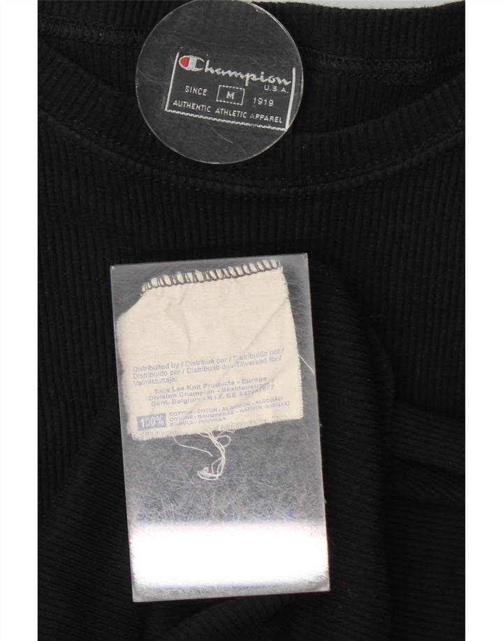 Camiseta feminina CHAMPION UK 12 algodão preto médio