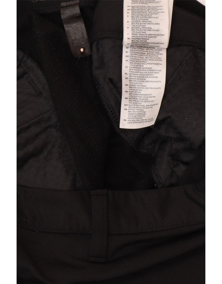 ADIDAS Mens Slim Chino Calças XL W40 L30 Poliéster Preto