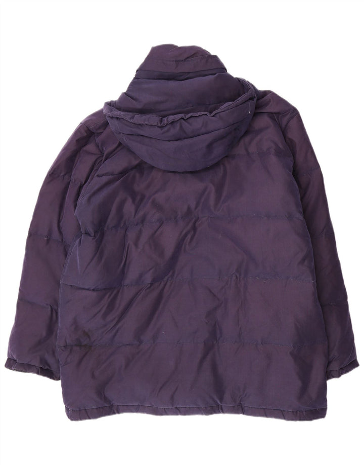 Jaqueta masculina acolchoada com capuz CHAMPION UK 38 médio azul marinho nylon