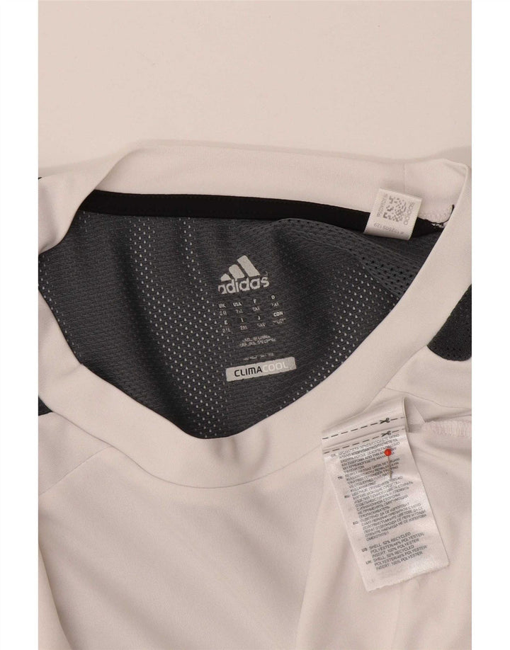 Adidas Mens Climacool Camiseta Top 2XL Branco Colourblock Poliéster