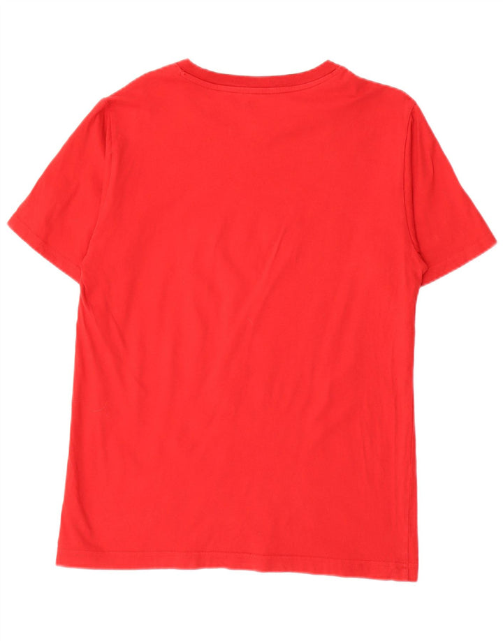 Camiseta gráfica masculina New Balance Top médio vermelho