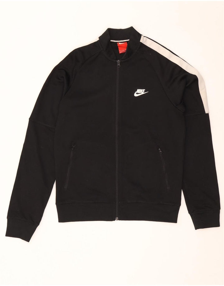 Nike Mens Treino Top Jacket Pequeno Preto Colorblock Poliéster