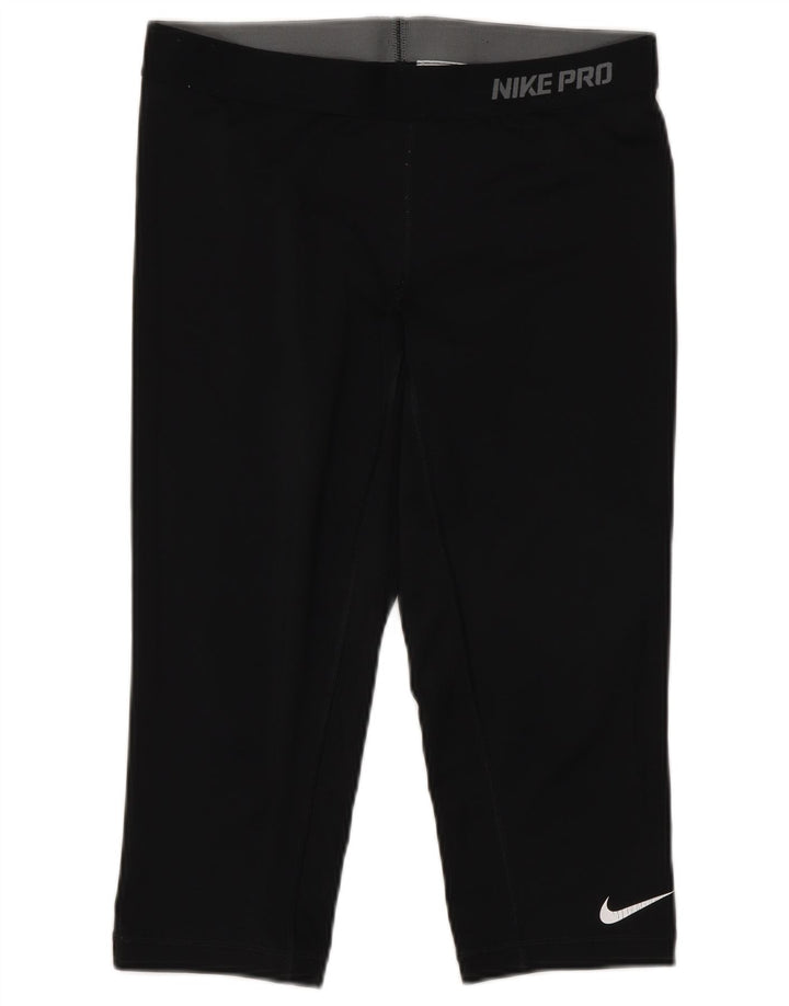 Leggings Nike Capri Femininas UK 12 Médias Pretas