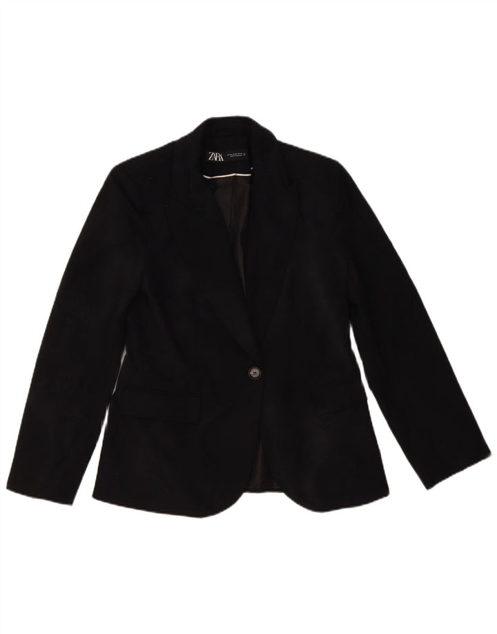 Jaqueta blazer feminina Zara com 1 botão UE 38 pequena preta
