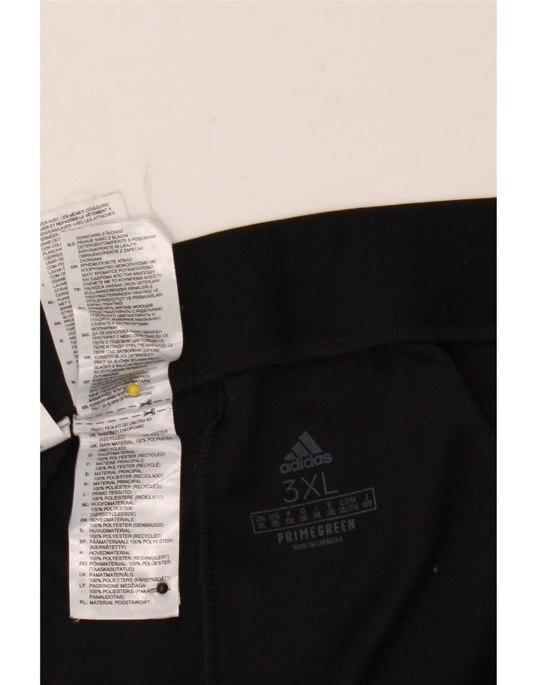 Adidas Mens Aeroready Calças de treino 3XL poliéster preto