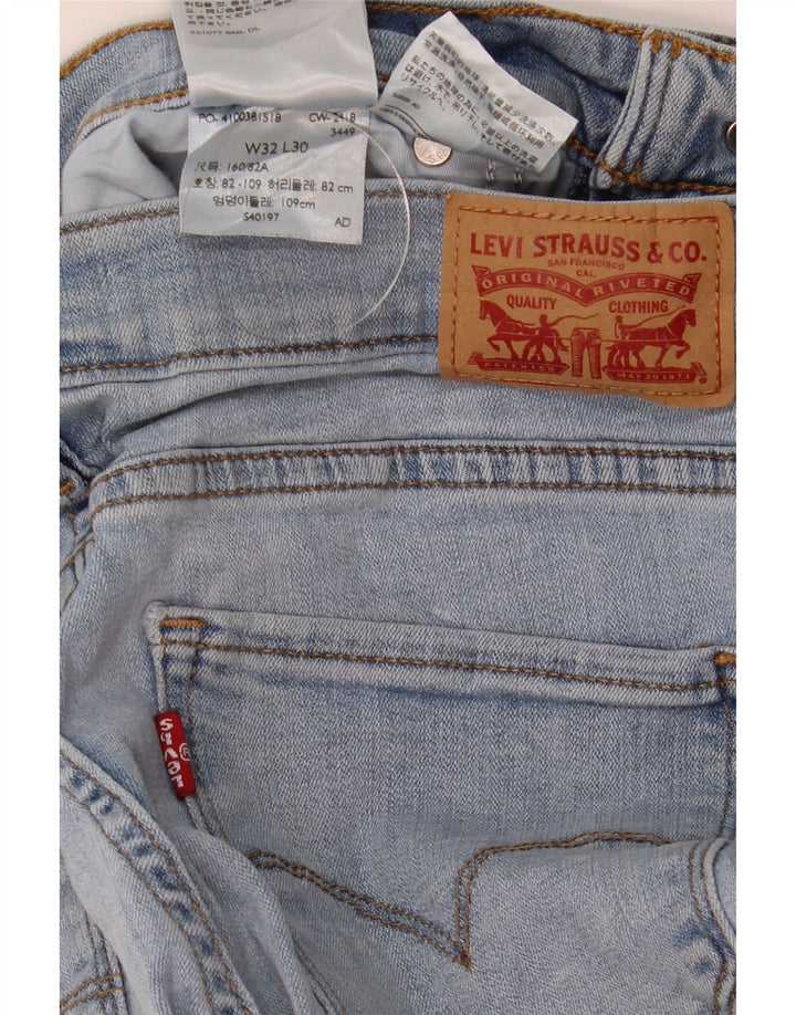 Calça jeans feminina Levi's 314 Shaping Straight W32 L30 azul algodão