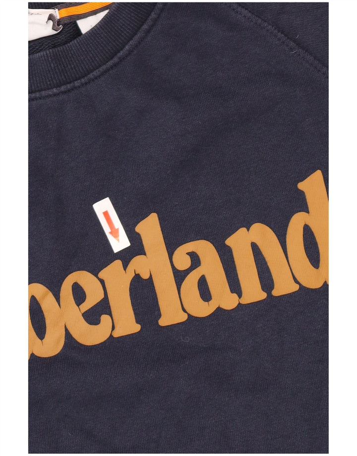 Moletom masculino Timberland Graphic Regular Fit pequeno azul marinho