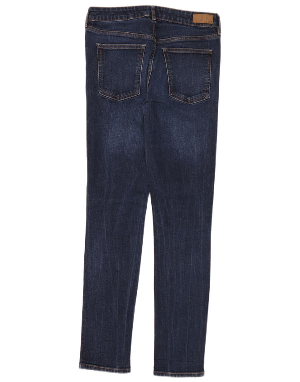 Calça jeans skinny feminina Fat Face UK 8 pequena W28 L30 algodão azul marinho
