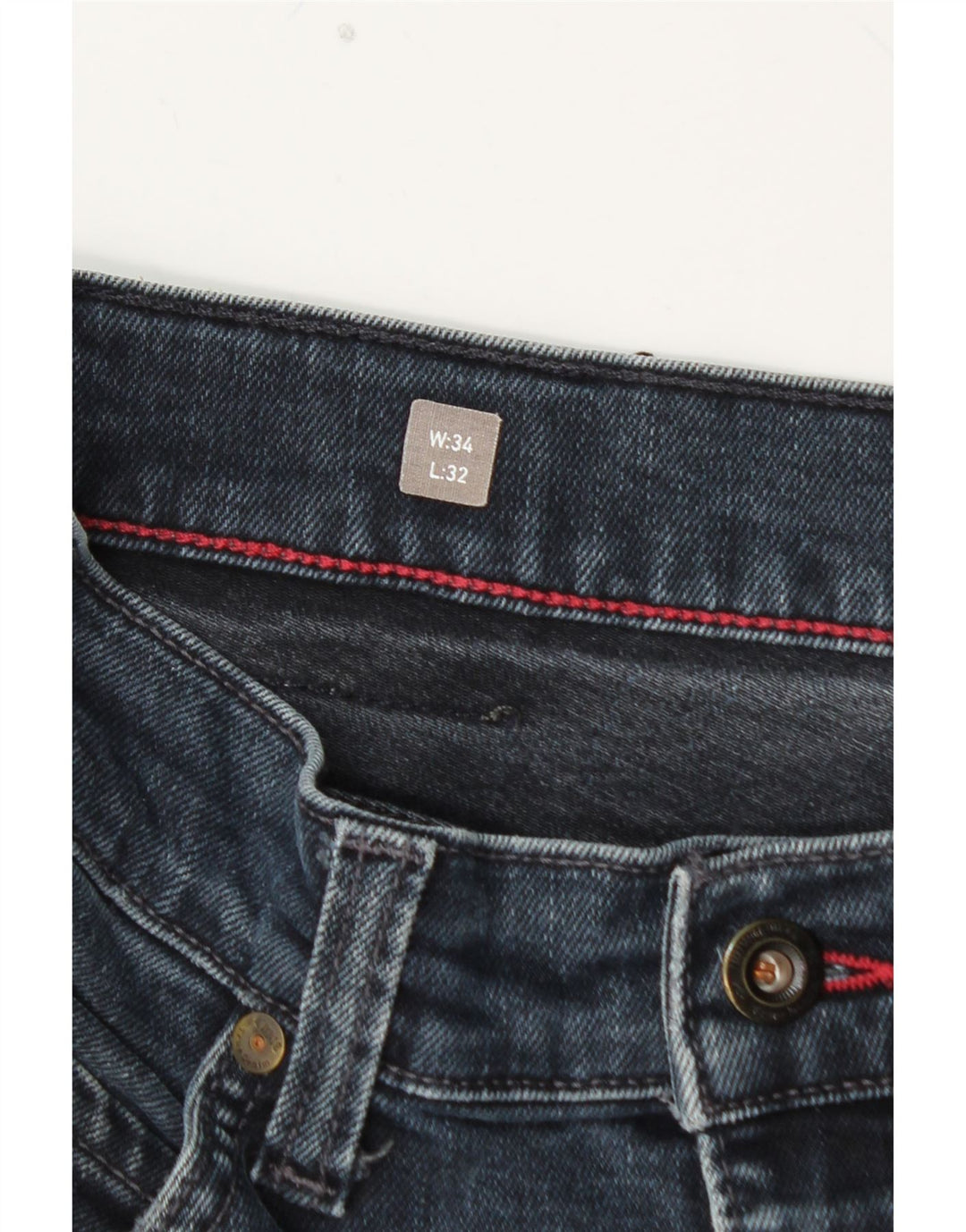 Calça jeans feminina MUSTANG Tramper de cintura média slim fit cônica W34 L32 azul